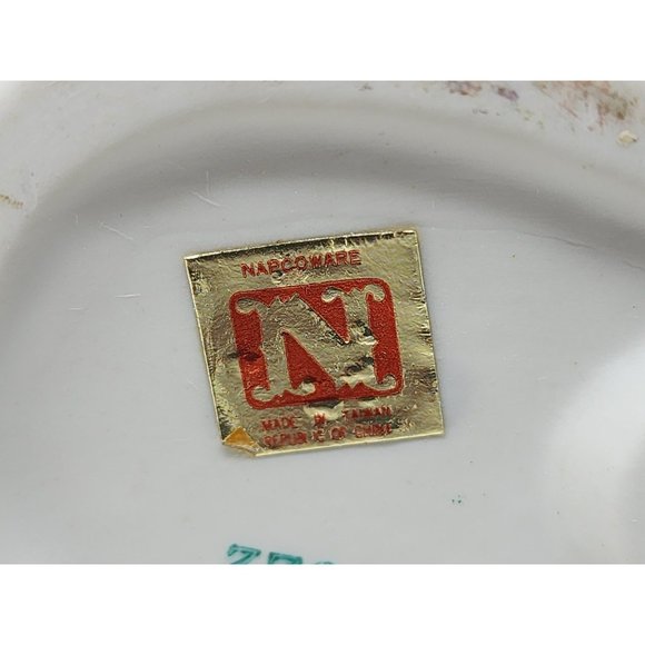 Vintage Napcoware‎ Musician Singing Figurine Guitar Bluebird Purple Flowers - Picture 7 of 11